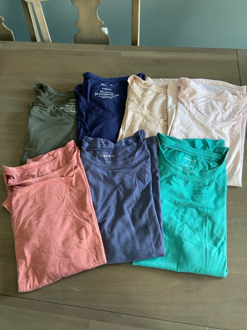 Bundle of 7 Torrid Classic Fit Short Sleeve Tees Size 1